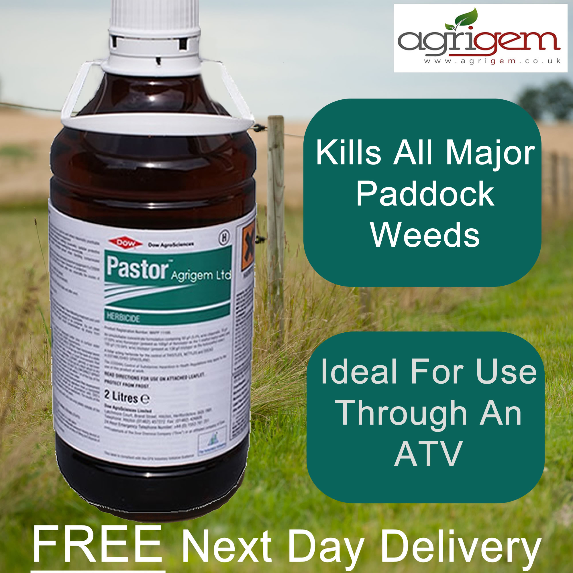 STRONG PADDOCK WEED KILLER PASTOR SAFE TO GRASS KILLS DOCKS THISTLES
