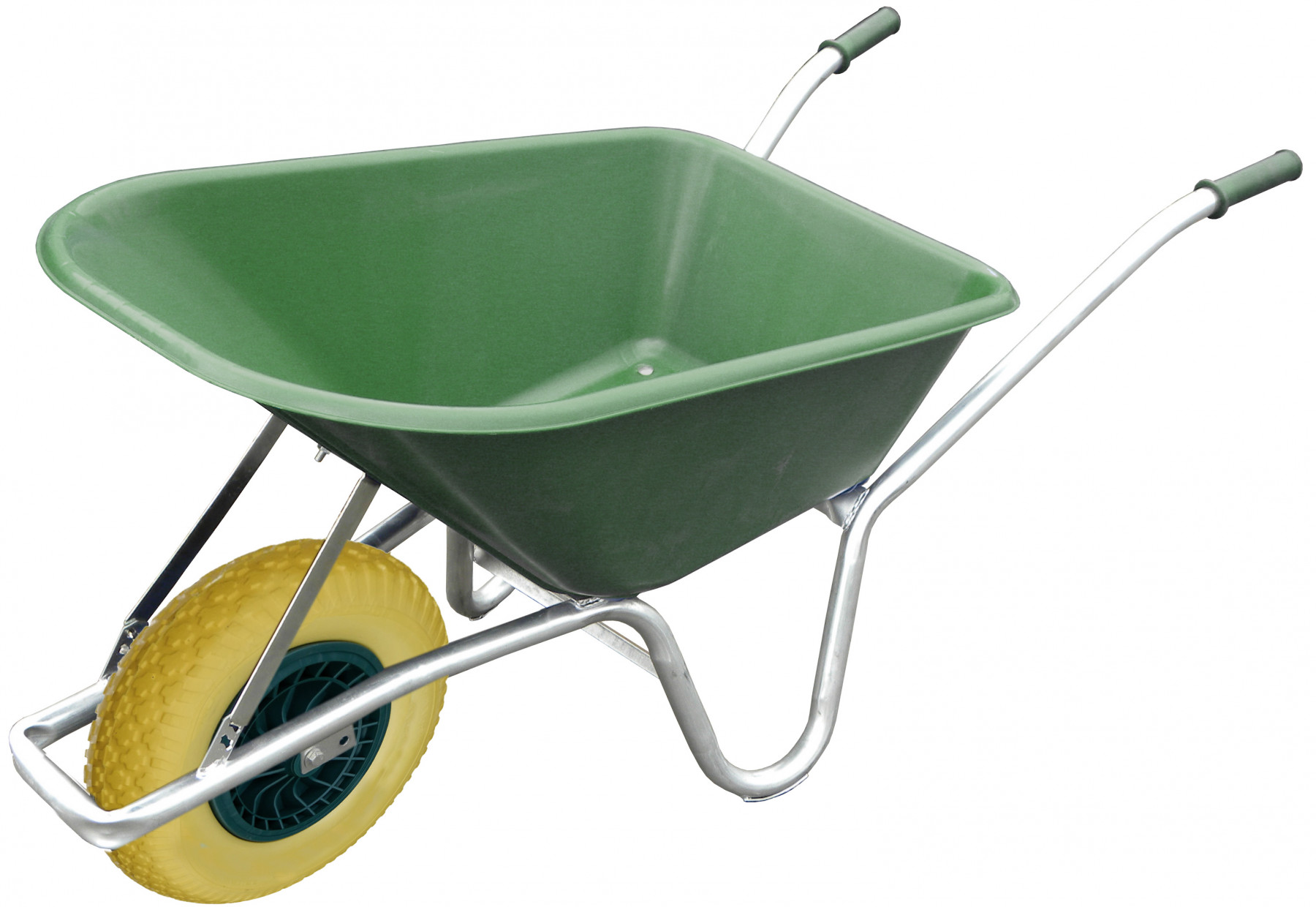 100L Green Wheelbarrow With Flat Proof Wheel Tony Mitchell Wheelbarrow