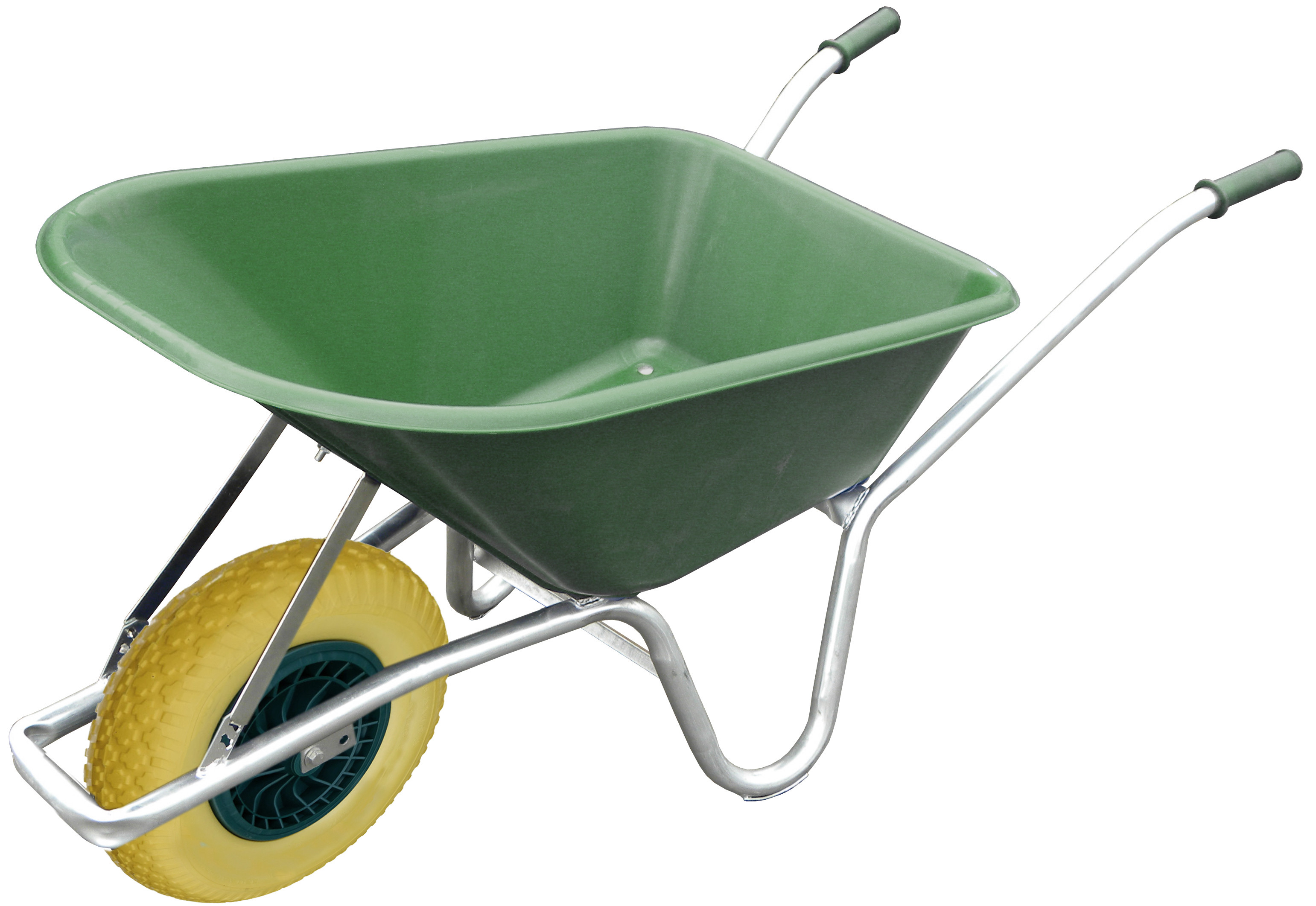 100L Green Wheelbarrow With Flat Proof Wheel Tony Mitchell Wheelbarrow