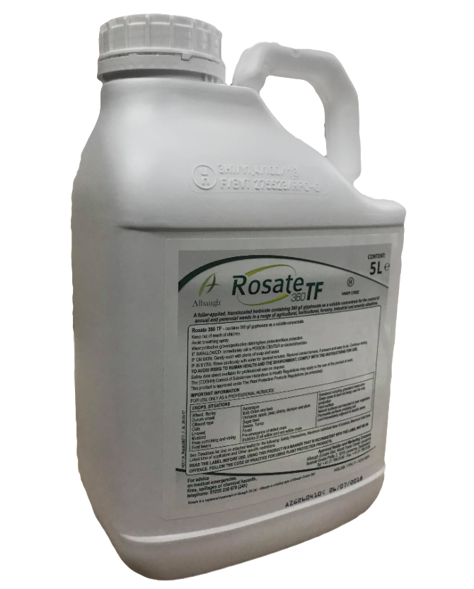 Rosate360 TF 5L Glyphosate Total Weed Killer NonHazardous Rosate