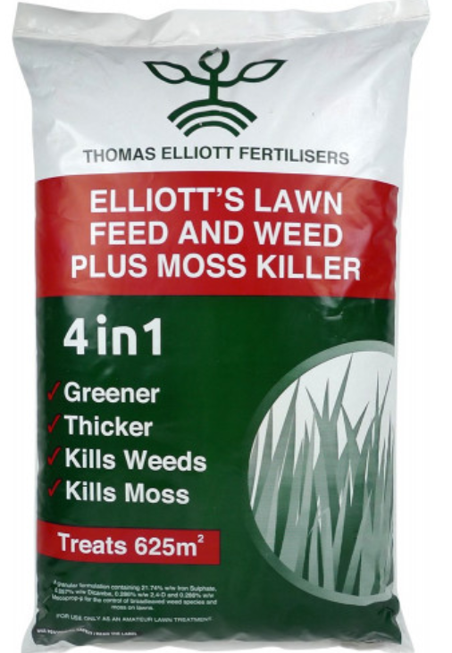 Elliots Weed Feed Moss Killer 20kg Lawn Weed And Feed