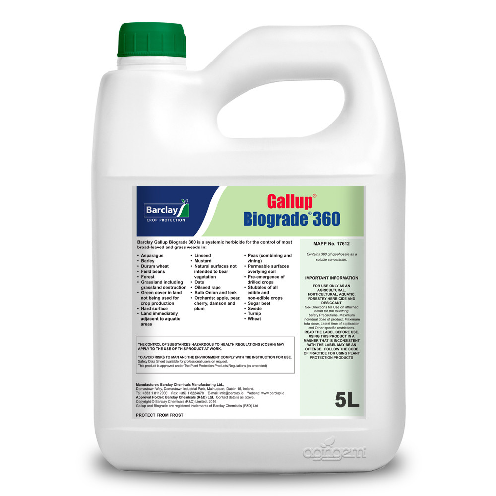 Gallup Biograde 5L, Non Hazardous Weedkiller