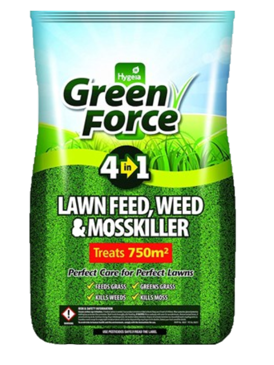 Greenforce Weed, Feed & Moss Killer 15kg Kill Weeds, Moss & Fertilises Grass