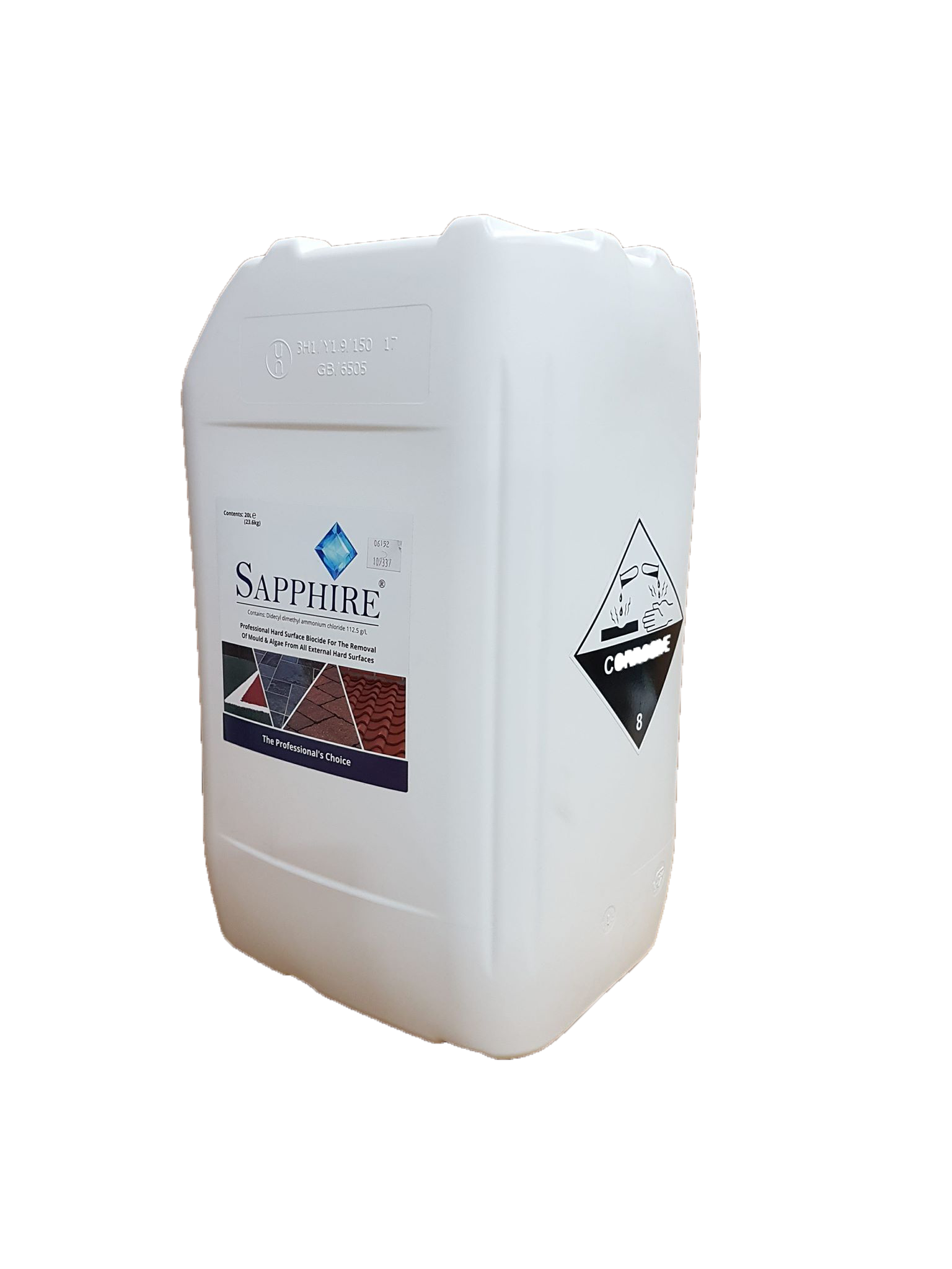 20l Sapphire Moss Killer Mould Fungi Algae Hard Surface Artificial Turf Removal