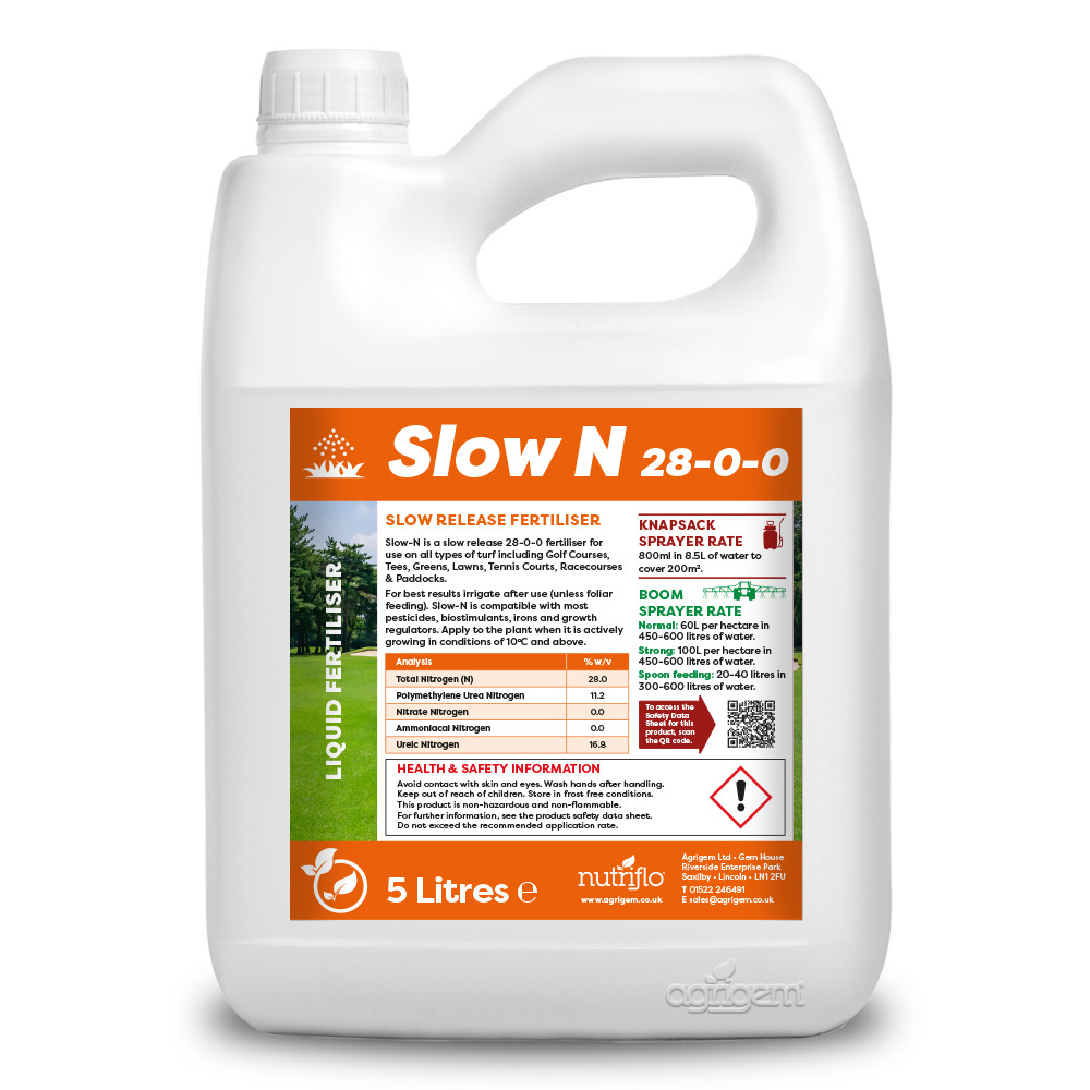 Slow N 28-0-0 5L Slow Release Liquid Fertiliser | 28% Nitrogen
