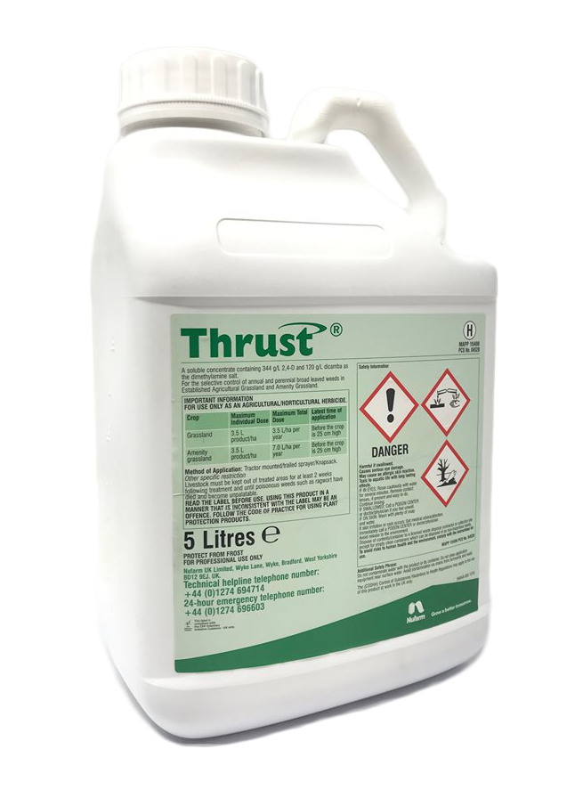 Thrust 5L Selective Herbicide - Strong Amenity & Grassland Weedkiller
