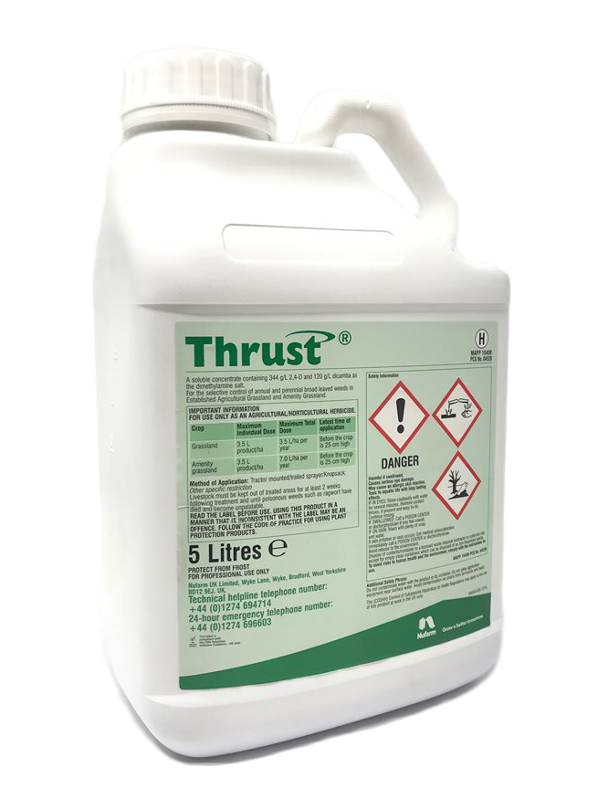 Thrust 5L Selective Weed Killer - Strong Amenity & Grassland Herbicide