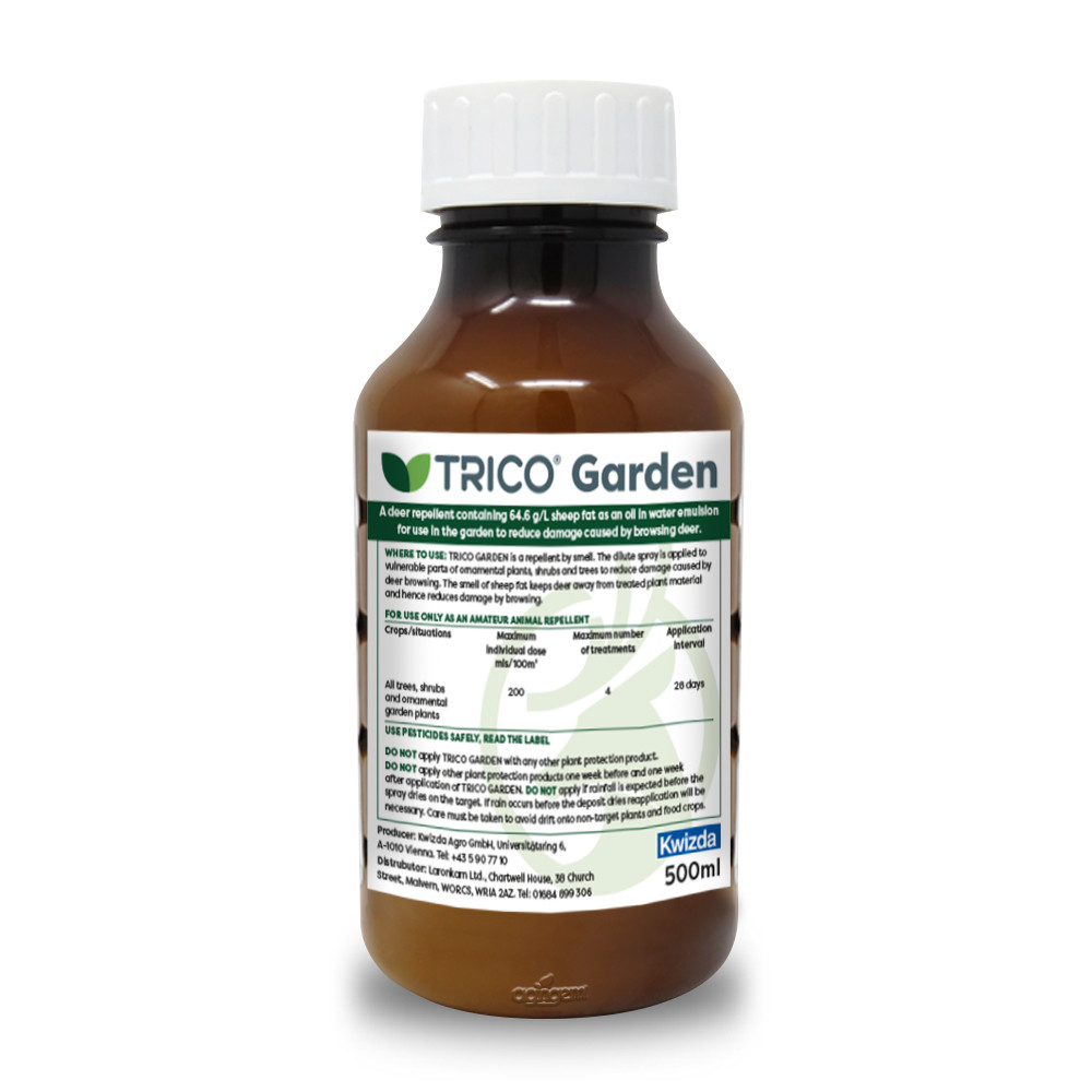 Trico Deer Repellent 500ml Offers highly effective protection.