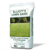 Elliots Lawn Sand, Top Dressing For Moss Control 25kg 7% Iron