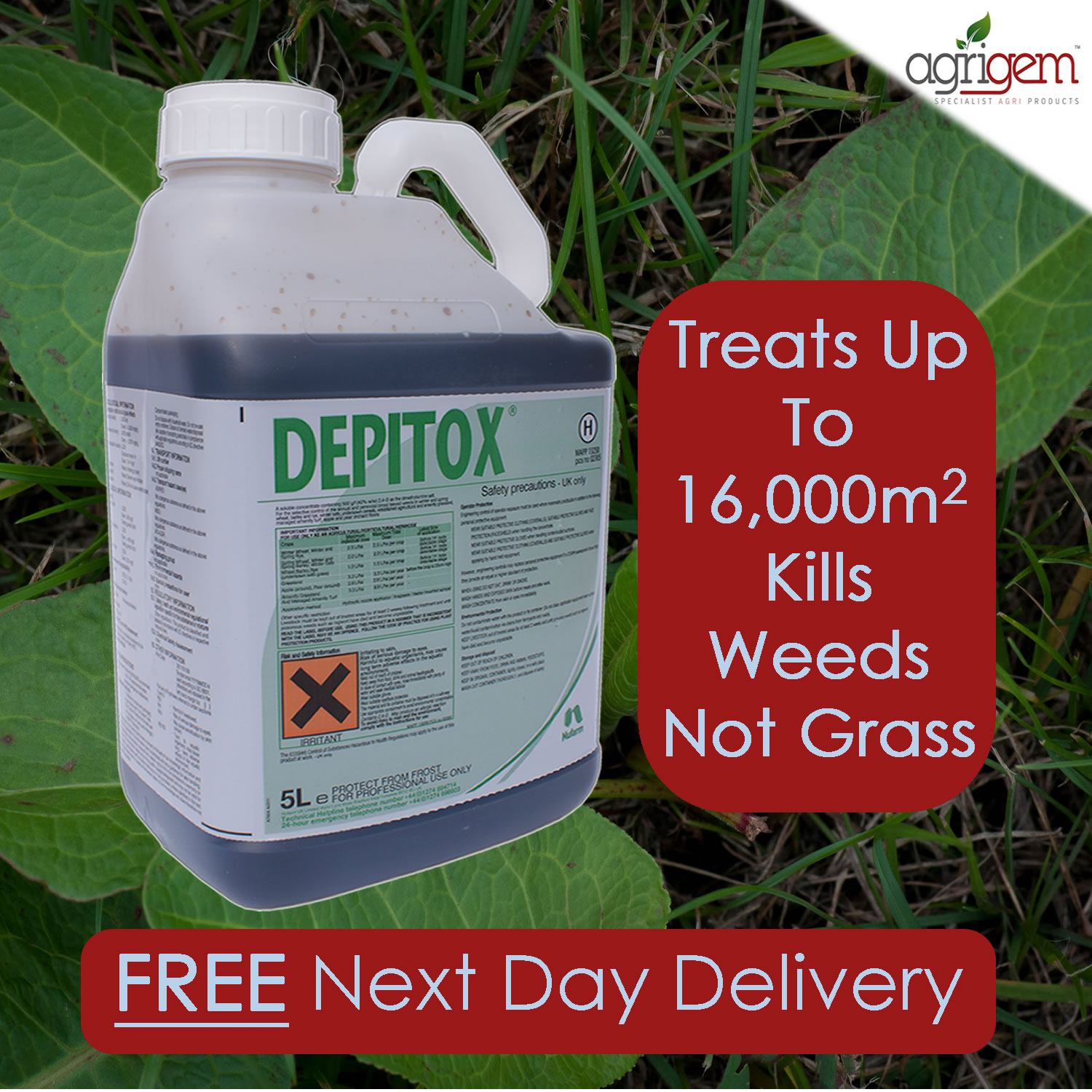 DEPITOX SELECTIVE WEED WEEDS KILLER 5L GREAT AT CONTROLLING RAGWORT