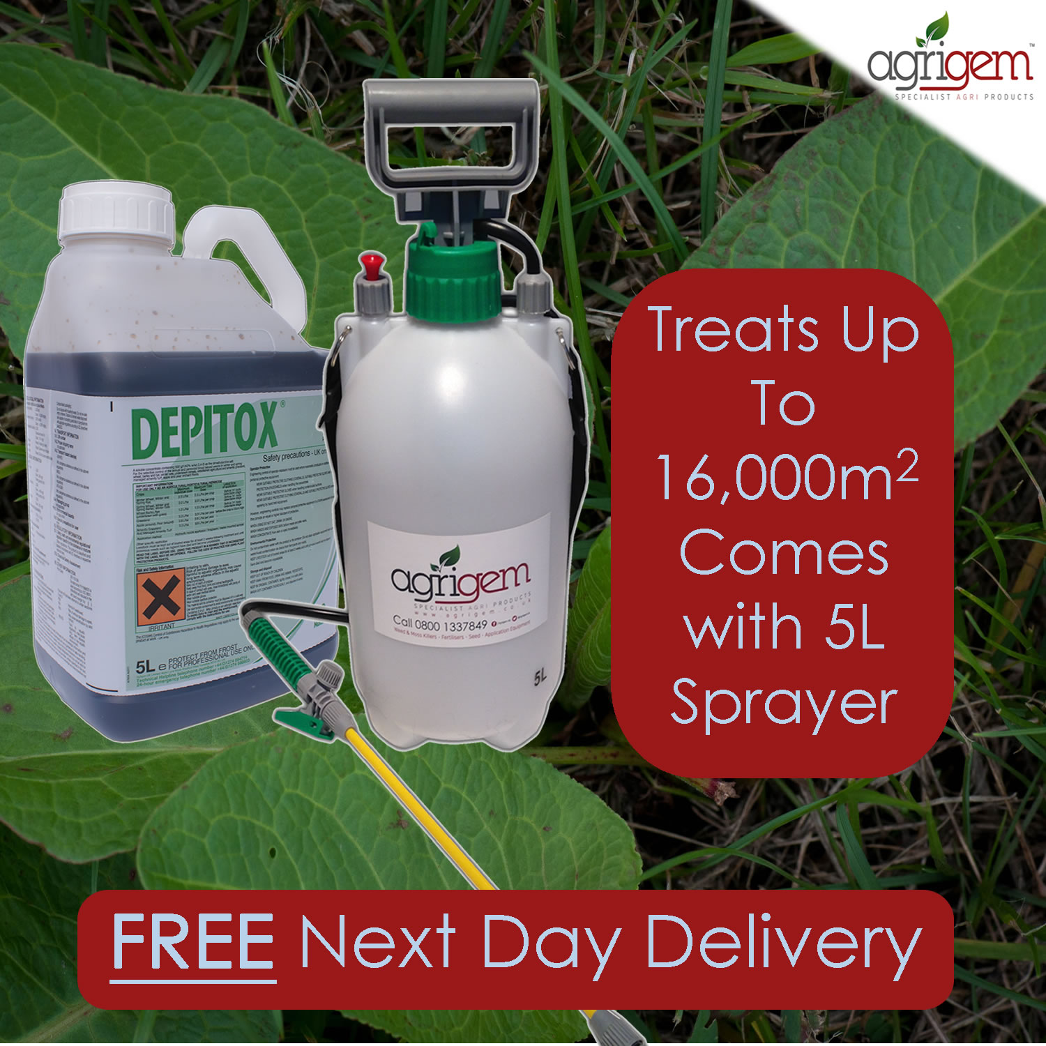 DEPITOX SELECTIVE WEED WEEDS KILLER 5L GREAT AT CONTROLLING RAGWORT