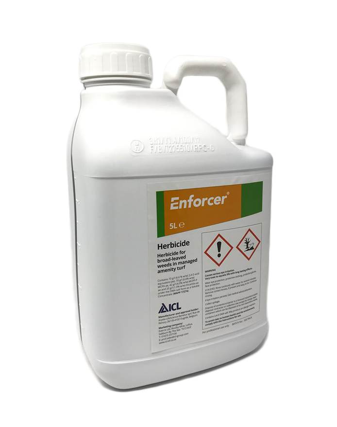 Enforcer 5L SELECTIVE LAWN WEED KILLER TREATS 6,000M2 KILLS ALL WEEDS