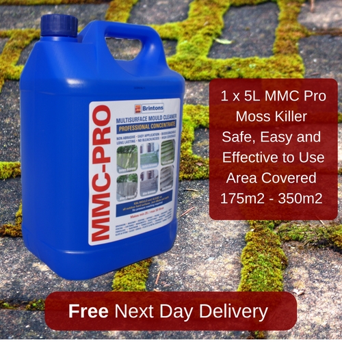 5L MMC PRO MOSS KILLER HARD SURFACE CLEANER CLEAR ALGAE DRIVEWAY PATIO