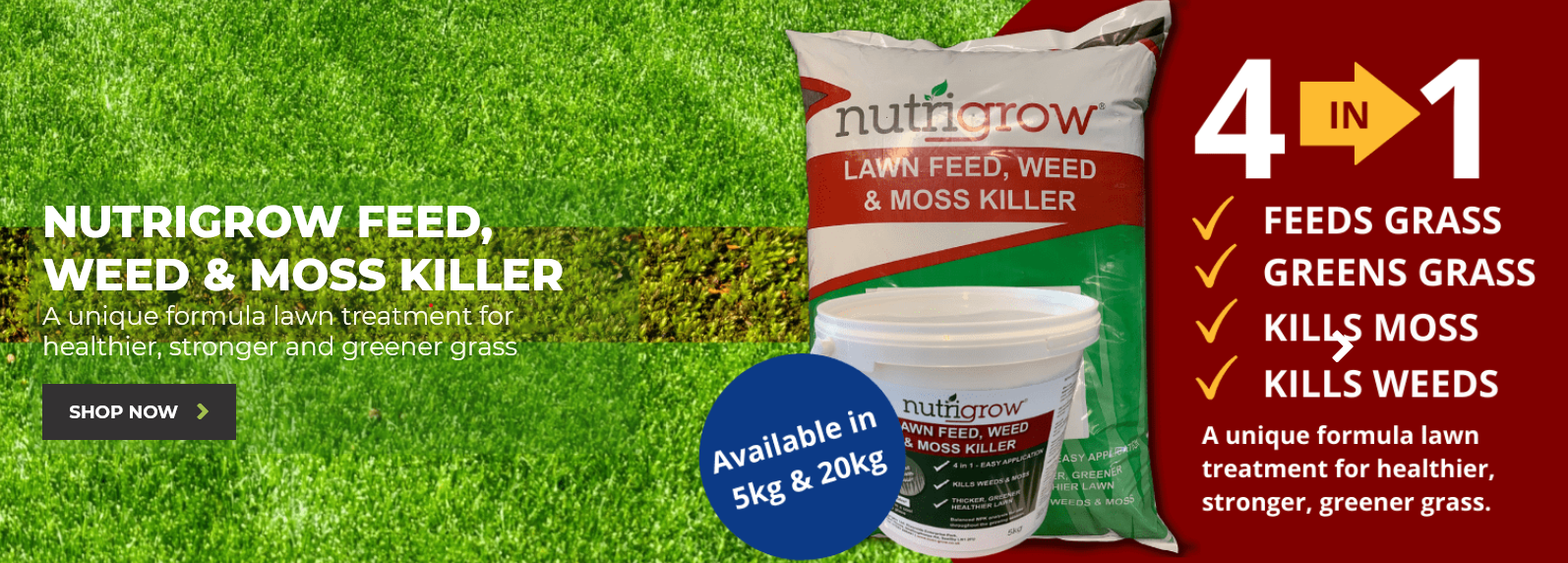 Elliots Weed, Feed & Moss Killer 20kg Lawn Weed And Feed
